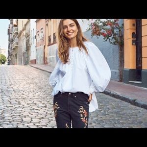 H&M Balloon-Sleeved Blouse